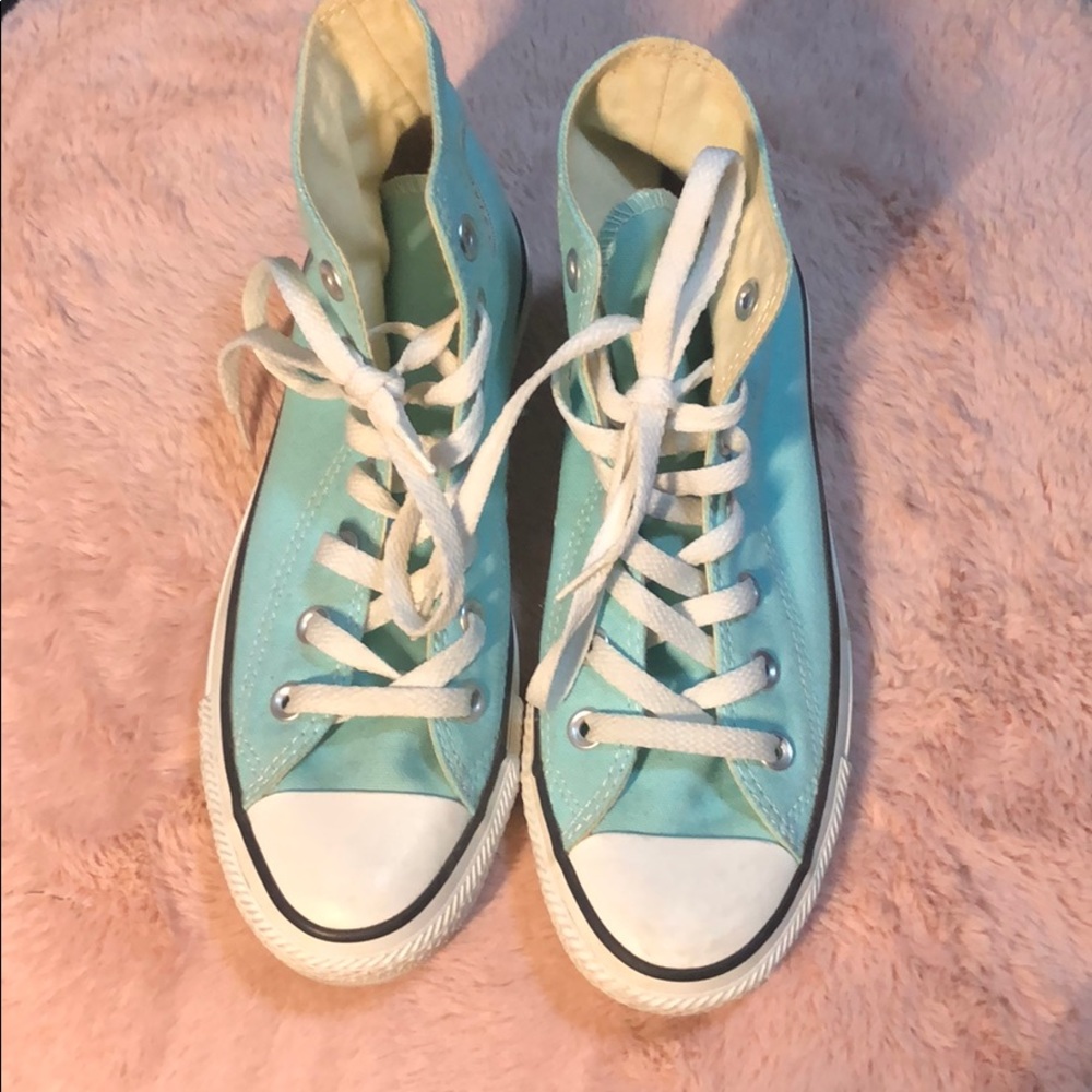 Tiffany Blue Converse Chucks High Tops
